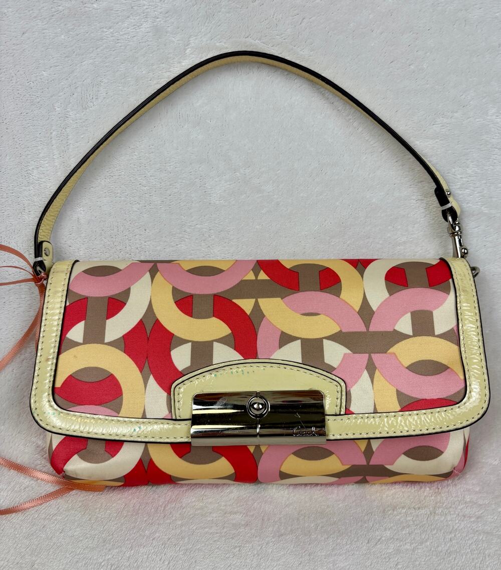 Coach Kristen Chain Link Flap Shoulder Bag/Pochette